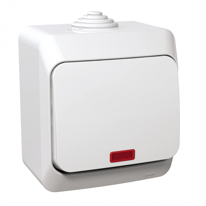 Intrerupator cap cruce cu led PT IP44 Schneider Cedar alb WDE000571 [1]