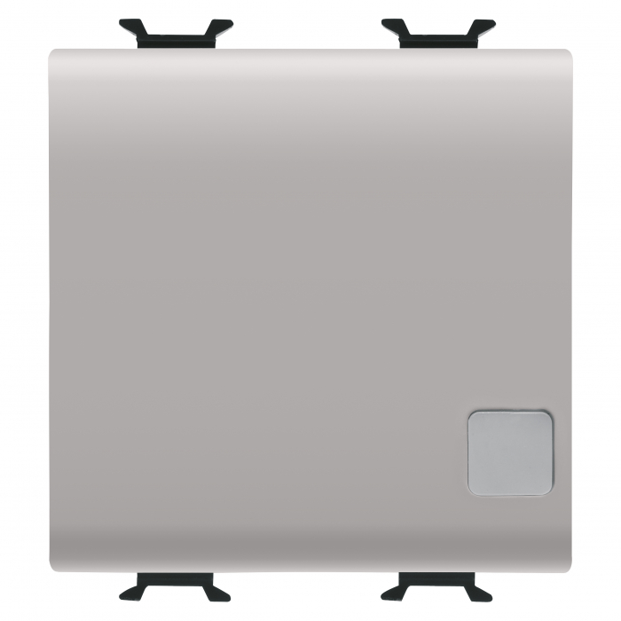 Intrerupator cap cruce semn cu led 2M Gewiss Chorus bej satinat MAT GW13103 [1]