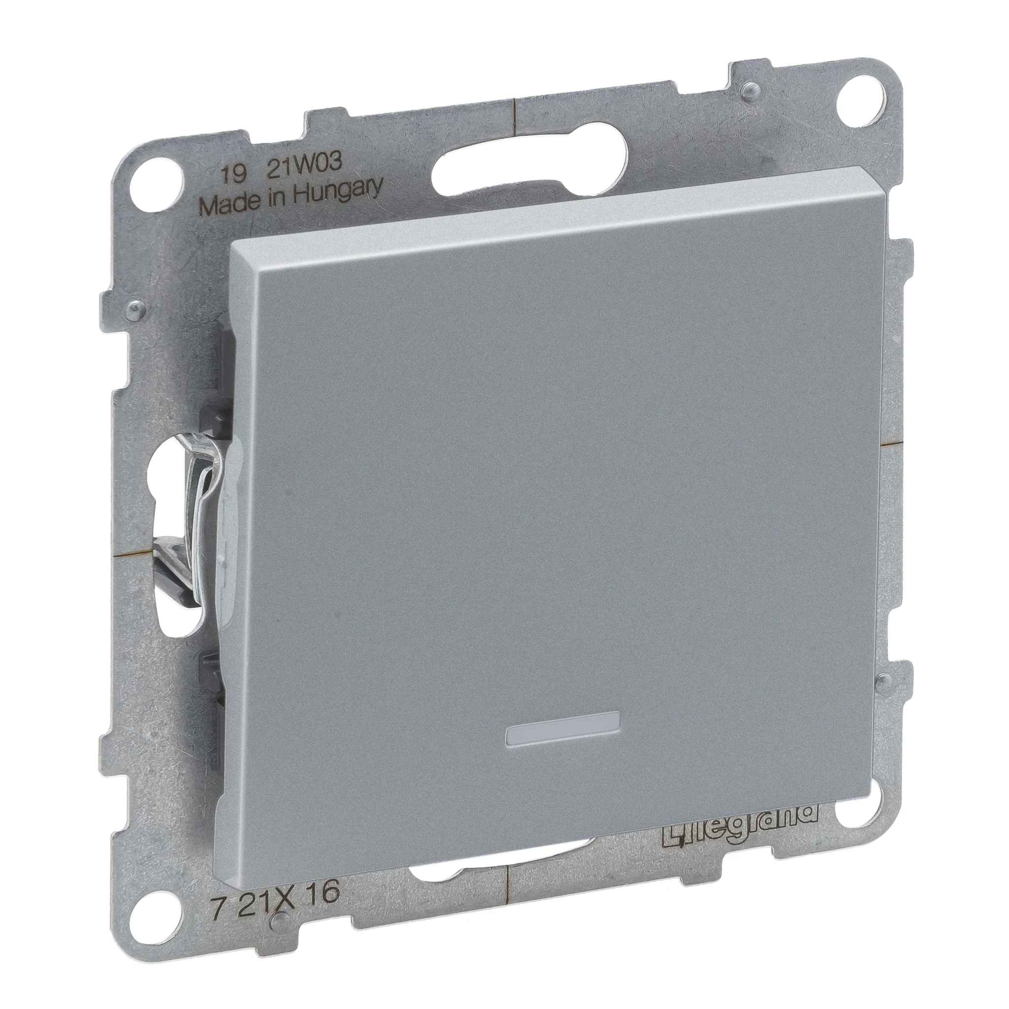 Intrerupator cap scara cu led Legrand Suno aluminiu 721316 [1]