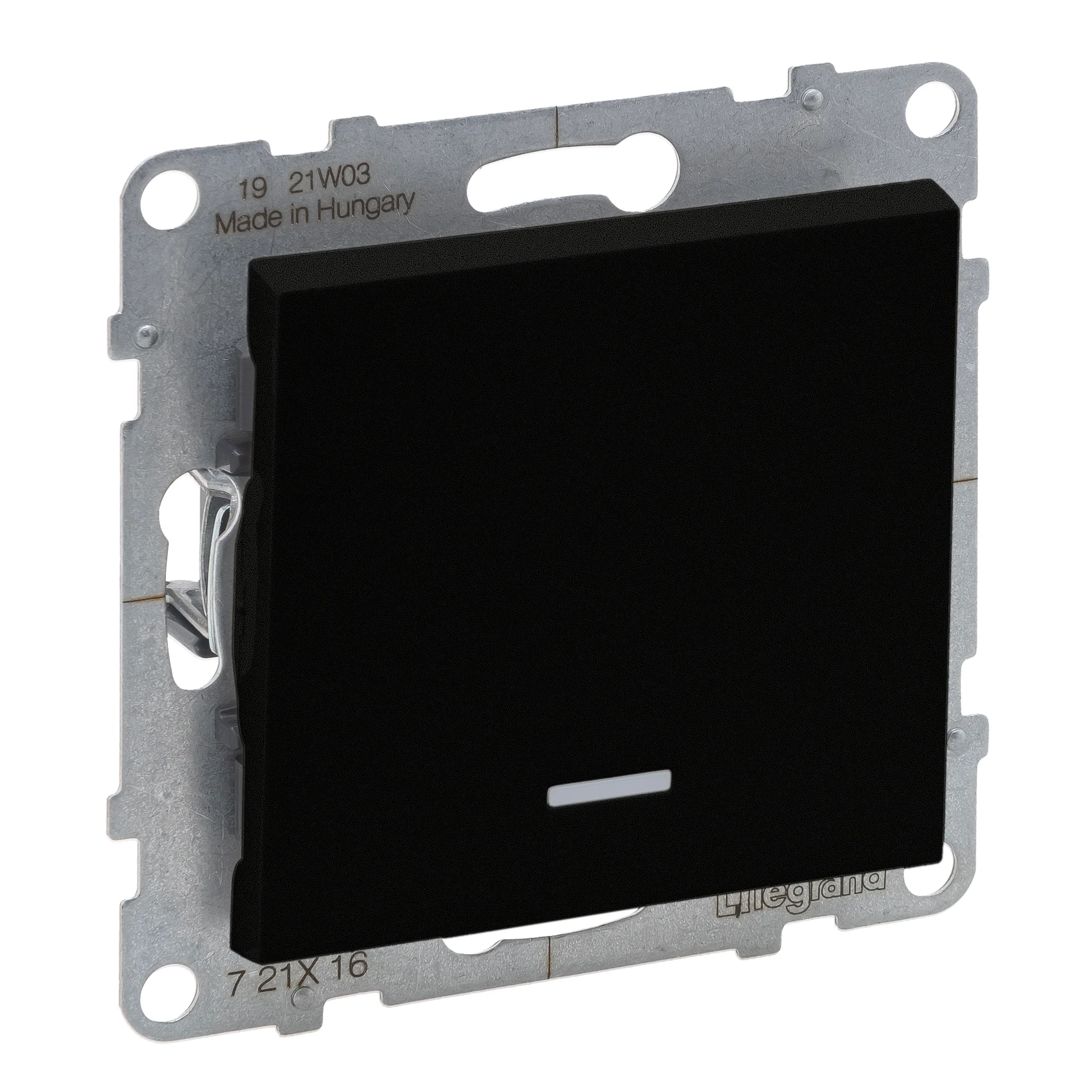 Intrerupator cap scara cu led Legrand Suno negru 721416 [1]