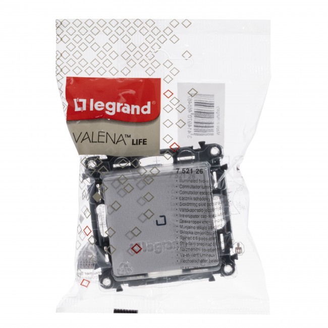 Intrerupator cap scara cu led Legrand Valena Life alb 752126 [2]