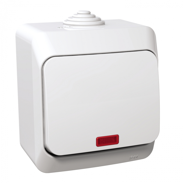 Intrerupator cap scara cu led PT IP44 Schneider Cedar alb WDE000561 [1]
