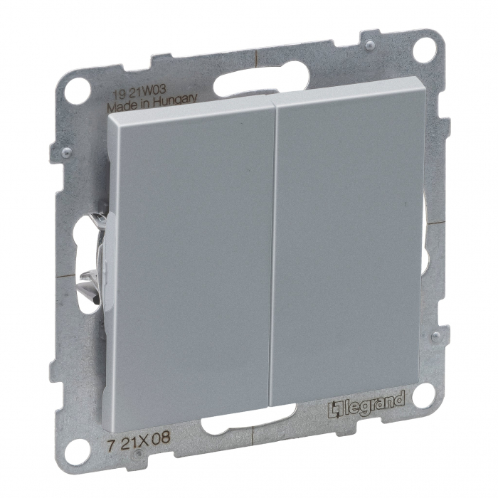 Intrerupator cap scara dublu Legrand Suno aluminiu 721308 [1]