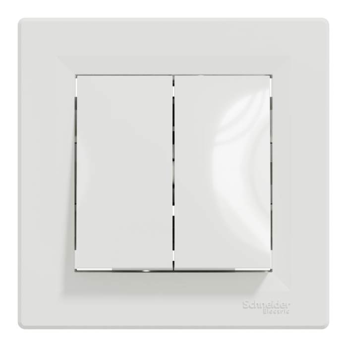 Intrerupator cap scara dublu Schneider Asfora alb EPH0600121 [2]