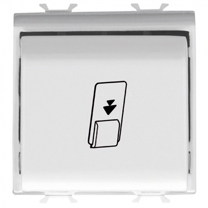 Intrerupator card 2M Gewiss Chorus alb MAT GW15039 [1]