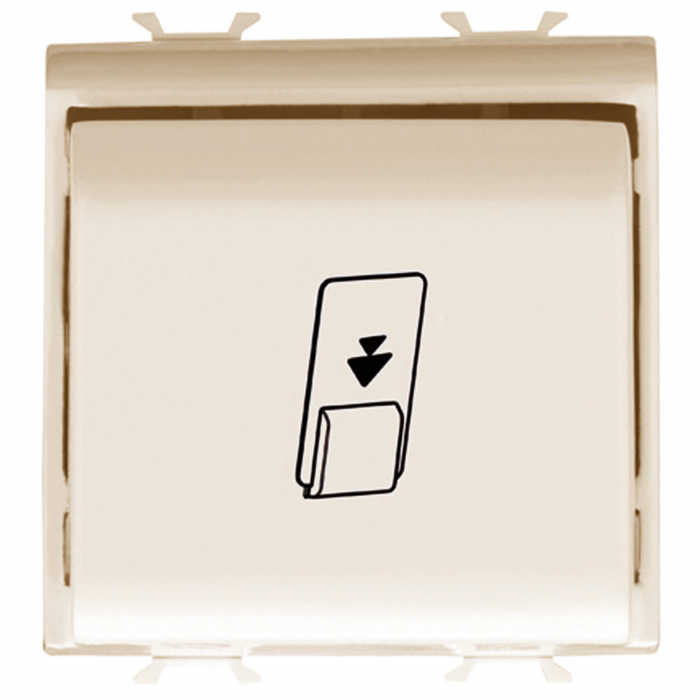 Intrerupator card 2M Gewiss Chorus Ivory GW11039 [1]