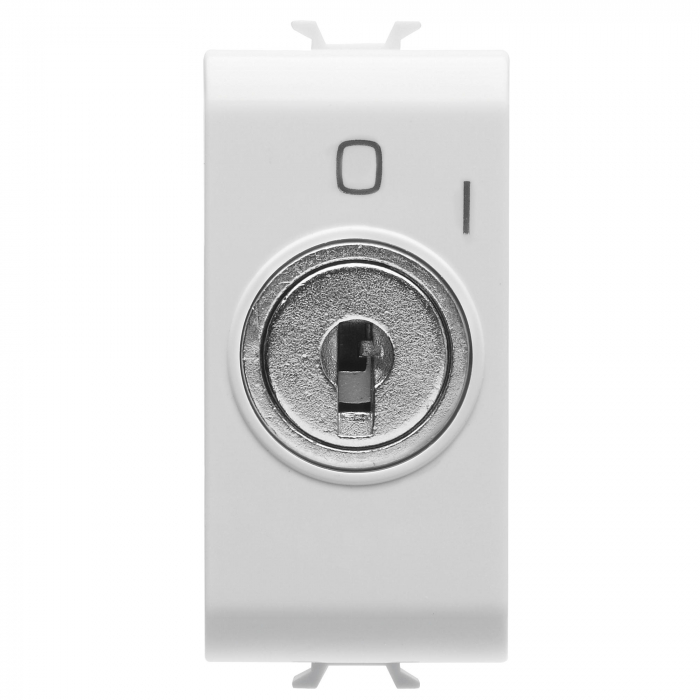 Intrerupator cu cheie 1M Gewiss Chorus alb GW10006 [1]