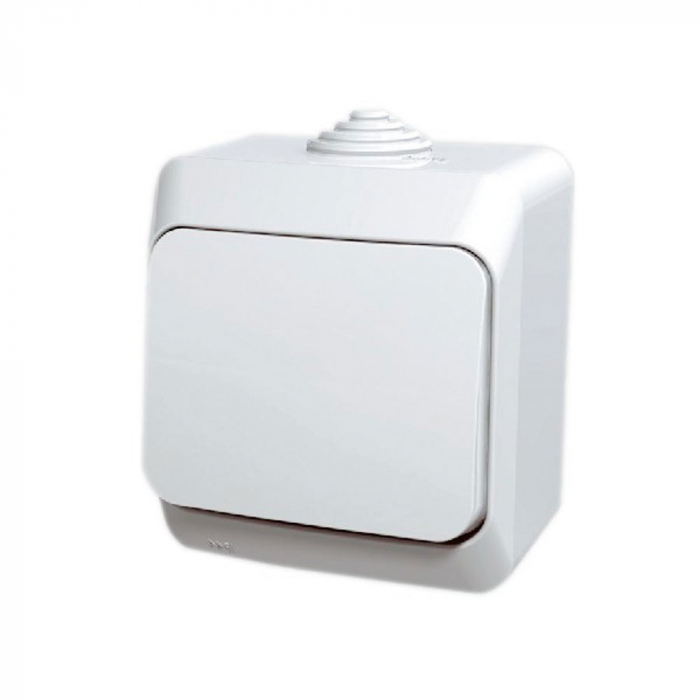 Intrerupator cu revenire PT IP44 Schneider Cedar alb WDE000511 [1]