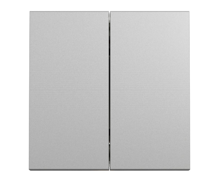 Intrerupator dublu 2M Noua Unica aluminiu NU321130 [2]