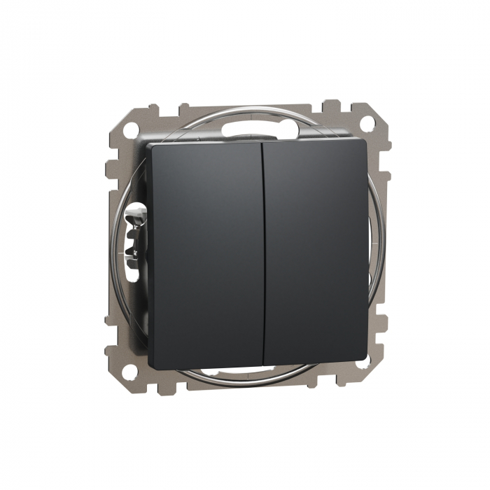 Intrerupator dublu Schneider Sedna antracit SDD114105 [2]