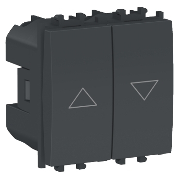 Intrerupator jaluzele 2M Schneider Easy Styl negru LMR0712003 [1]