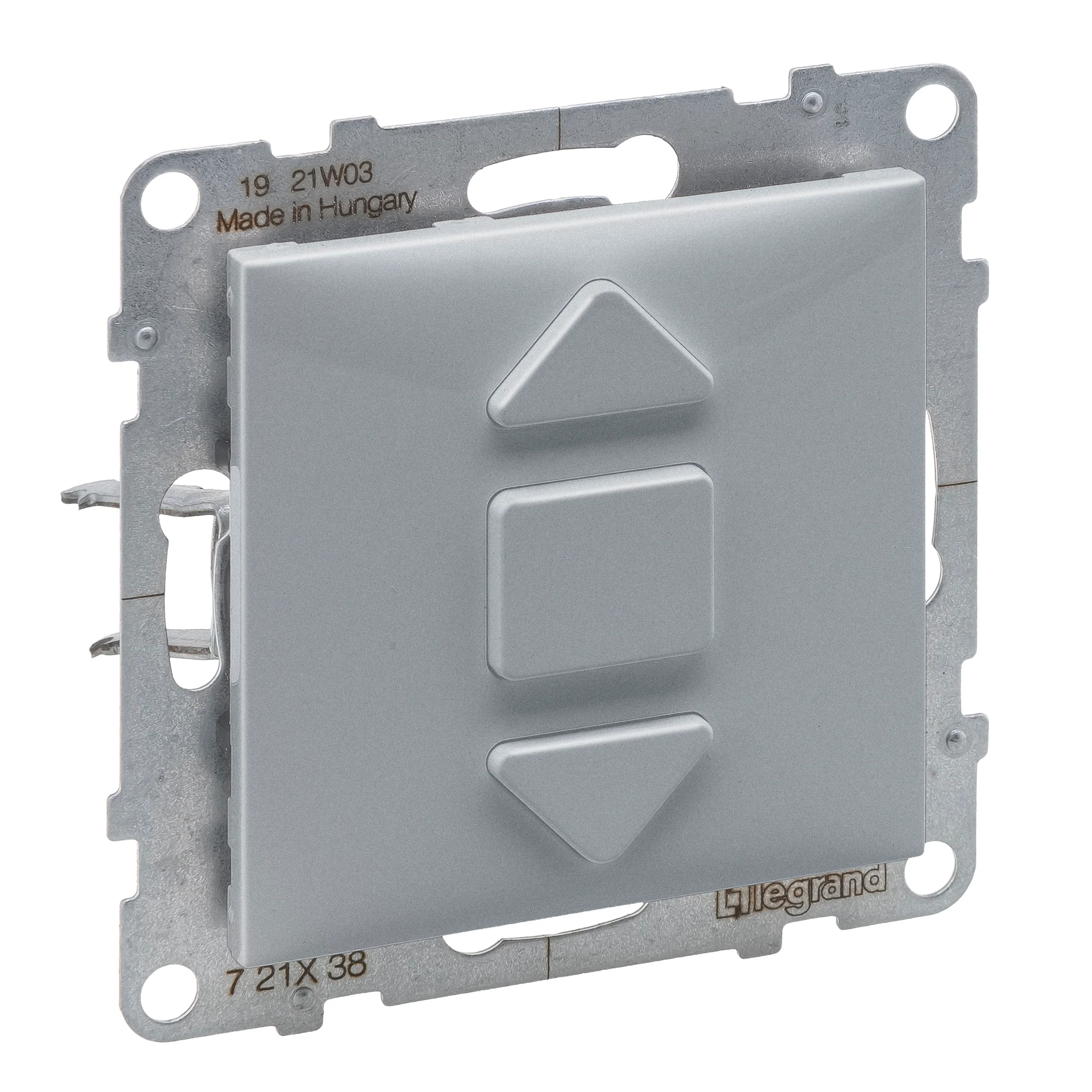 Intrerupator jaluzele 6A Legrand Suno aluminiu 721338 [1]