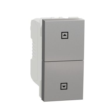 Intrerupator jaluzele cu revenire 1M Schneider  Noua Unica aluminiu NU310730SC [1]