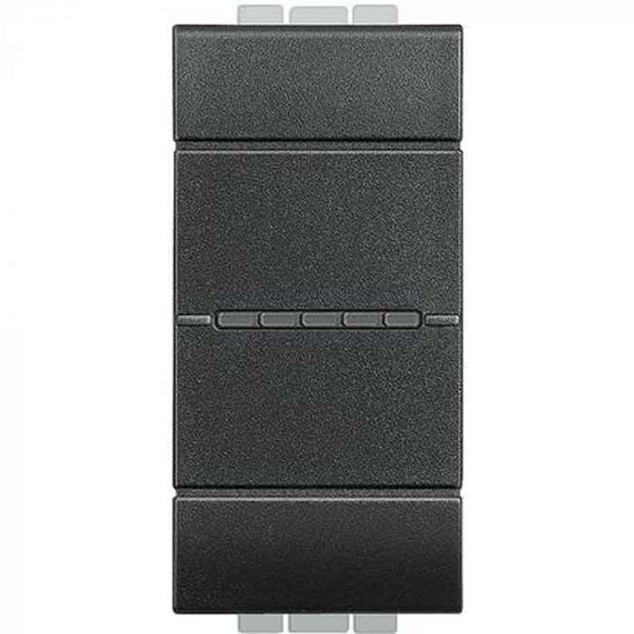 Intrerupator revenire AXIAL Living Light Bticino 1M antracit L4055A [1]