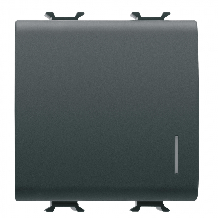 Intrerupator revenire cu led 2M Gewiss Chorus negru GW12172 [1]