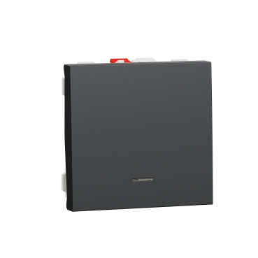 Intrerupator revenire cu led 2M Schneider Noua Unica antracit NU320654N [1]