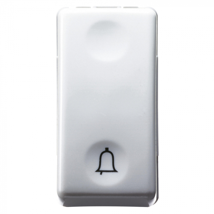 Intrerupator revenire cu simbol sonerie 1M 10A Gewiss System alb GW20512 [1]