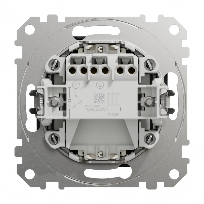 Intrerupator simplu cu led rosu Schneider Sedna antracit SDD114101N [3]
