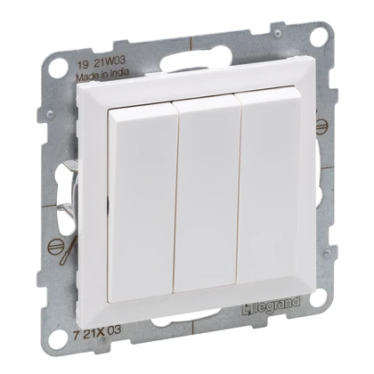 Intrerupator triplu Legrand Suno alb 721103 [1]
