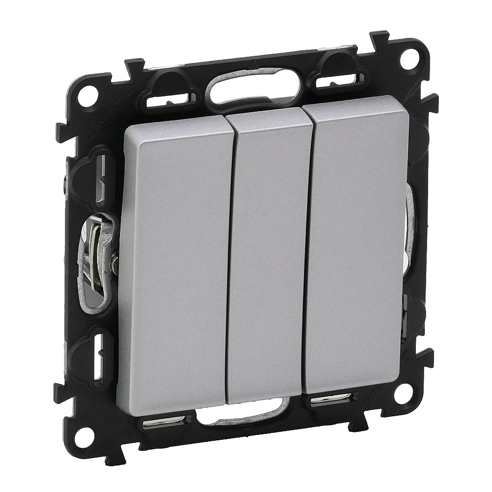 Intrerupator triplu Legrand Valena Life aluminiu 752303 [1]