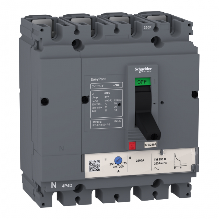 Intreruptor automat MCCB 4P CVS160F usol 160A 36kA Schneider LV516353 [1]