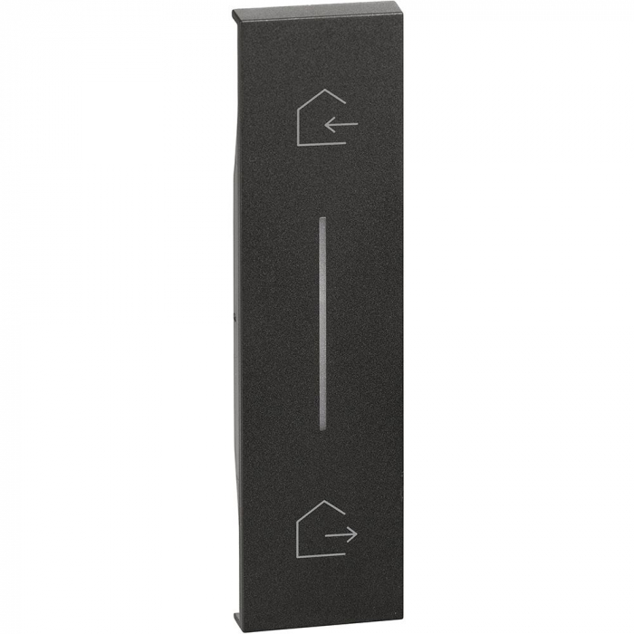 Placa controler simbol IN/OUT 1M Living Now Bticino negru KG40 [1]
