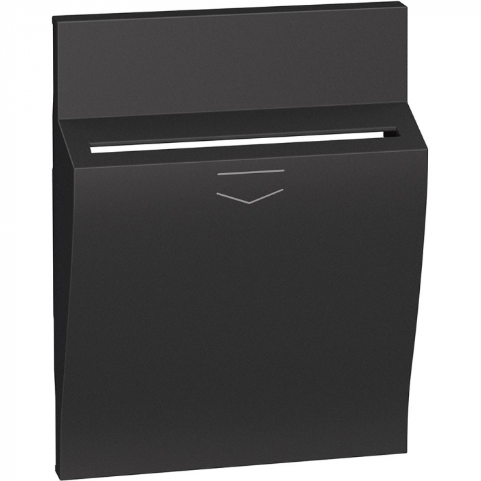 Placa intrerupator cu card 3M Living Now Bticino negru KG22 [1]
