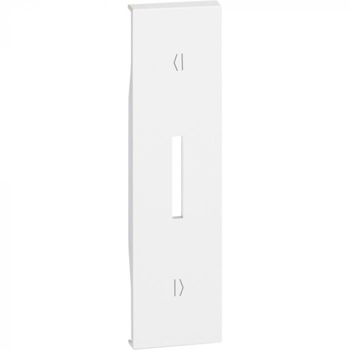 Placa intrerupator inversor semne verticale 1M Living Now Bticino alb KW06V [1]