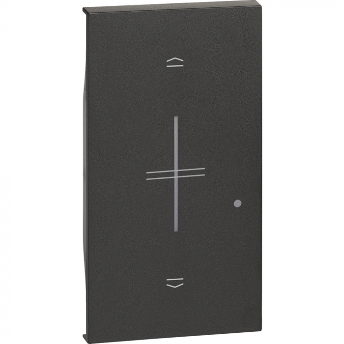 Placa intrerupator jaluzele conectat 2M Living Now Bticino negru KG32M2 [1]