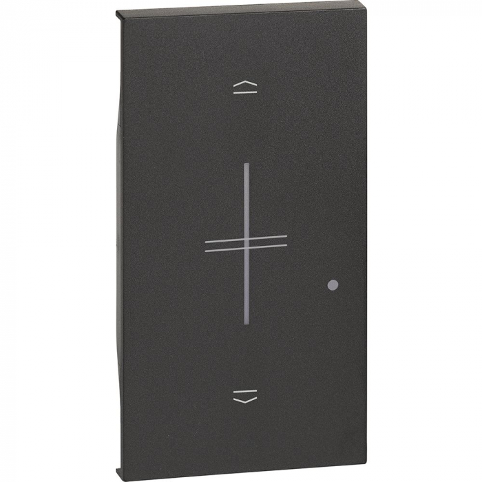 Placa intrerupator jaluzele K4027CW 2M Living Now Bticino negru KG43M2 [1]
