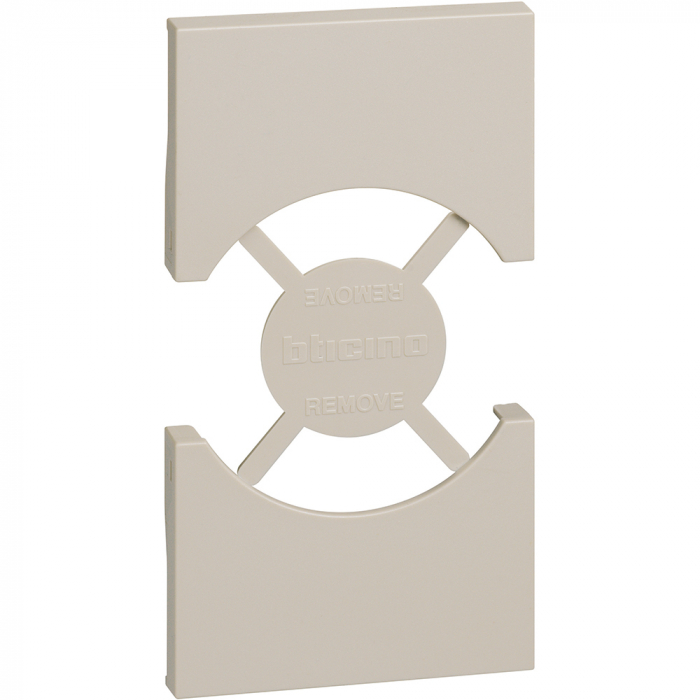 Placa pentru priza schuko KM4140A16 KM4140A16F 2M Living Now Bticino nisip KM03 [1]