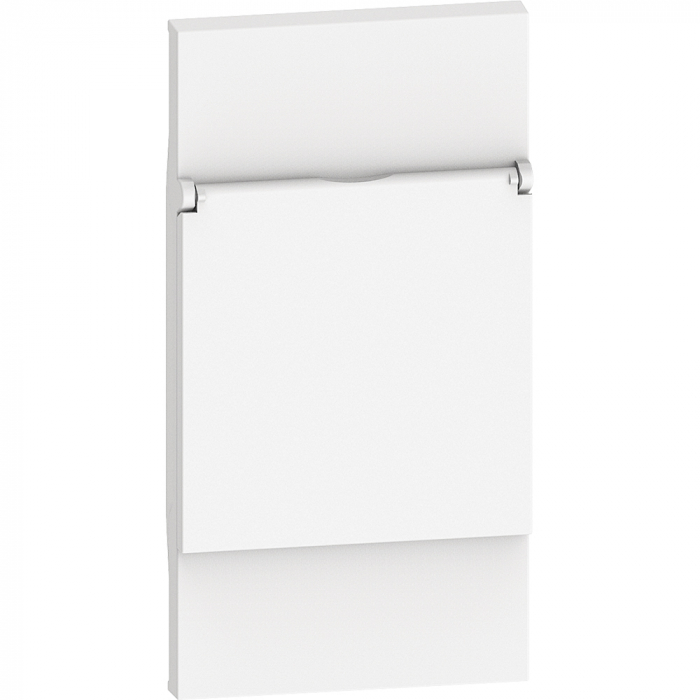 Placa priza standard german cu capac 2M Living Now Bticino alb KW04P [1]
