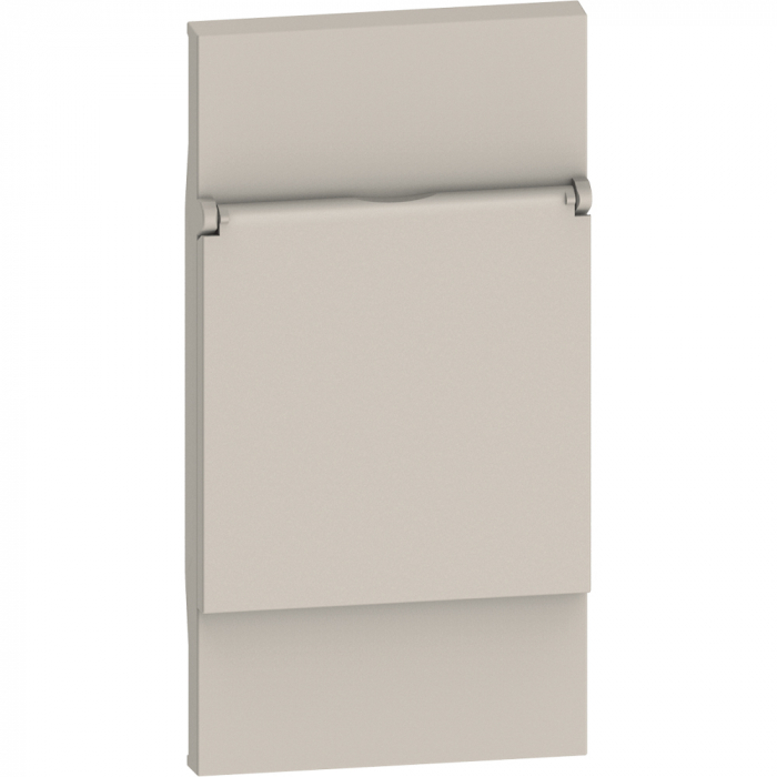 Placa priza standard german cu capac 2M Living Now Bticino nisip KM04P [1]
