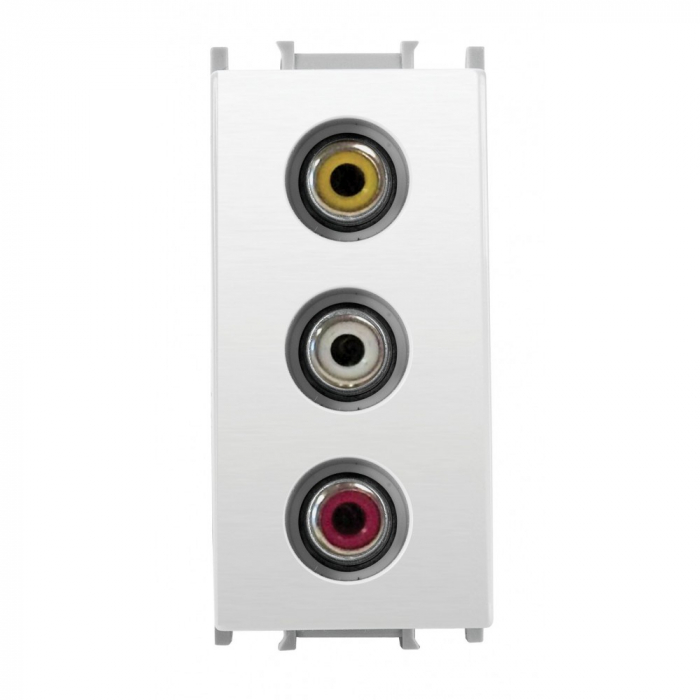 Priza audio RCA 1M Thea Optima Panasonic alb P-TO.RCA [1]