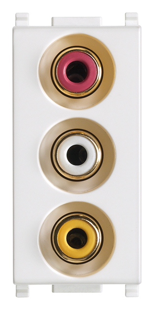 Priza audio RCA  1M Vimar Plana alb 14335 [1]