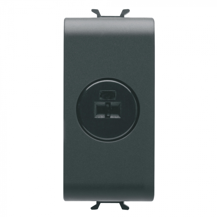 Priza audio si video 1M Gewiss Chorus negru GW12454 [1]