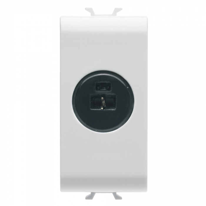 Priza audio si video audiofonic 1M Gewiss Chorus alb GW10454 [1]