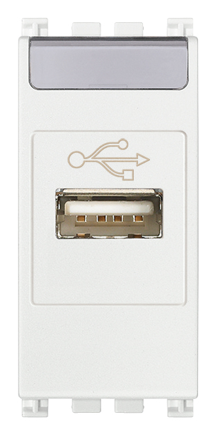 Priza conector date USB 1M Vimar Arke alb 19345.B [1]