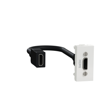 Priza conector HDMI 1M Schneider Noua Unica alb NU343018 [1]