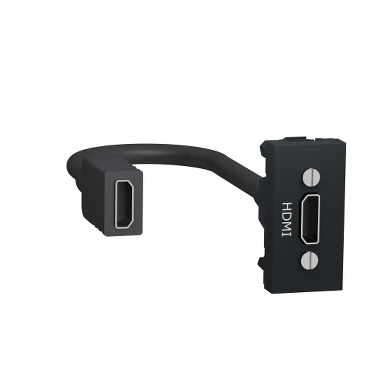 Priza conector HDMI 1M Schneider Noua Unica antracit NU343054 [1]