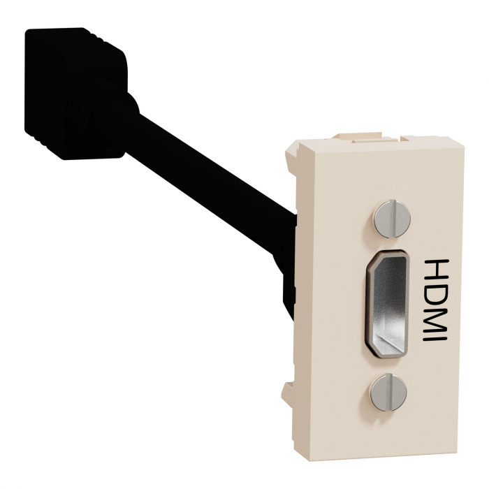 Priza conector HDMI 1M Schneider Noua Unica bej NU343044 [1]