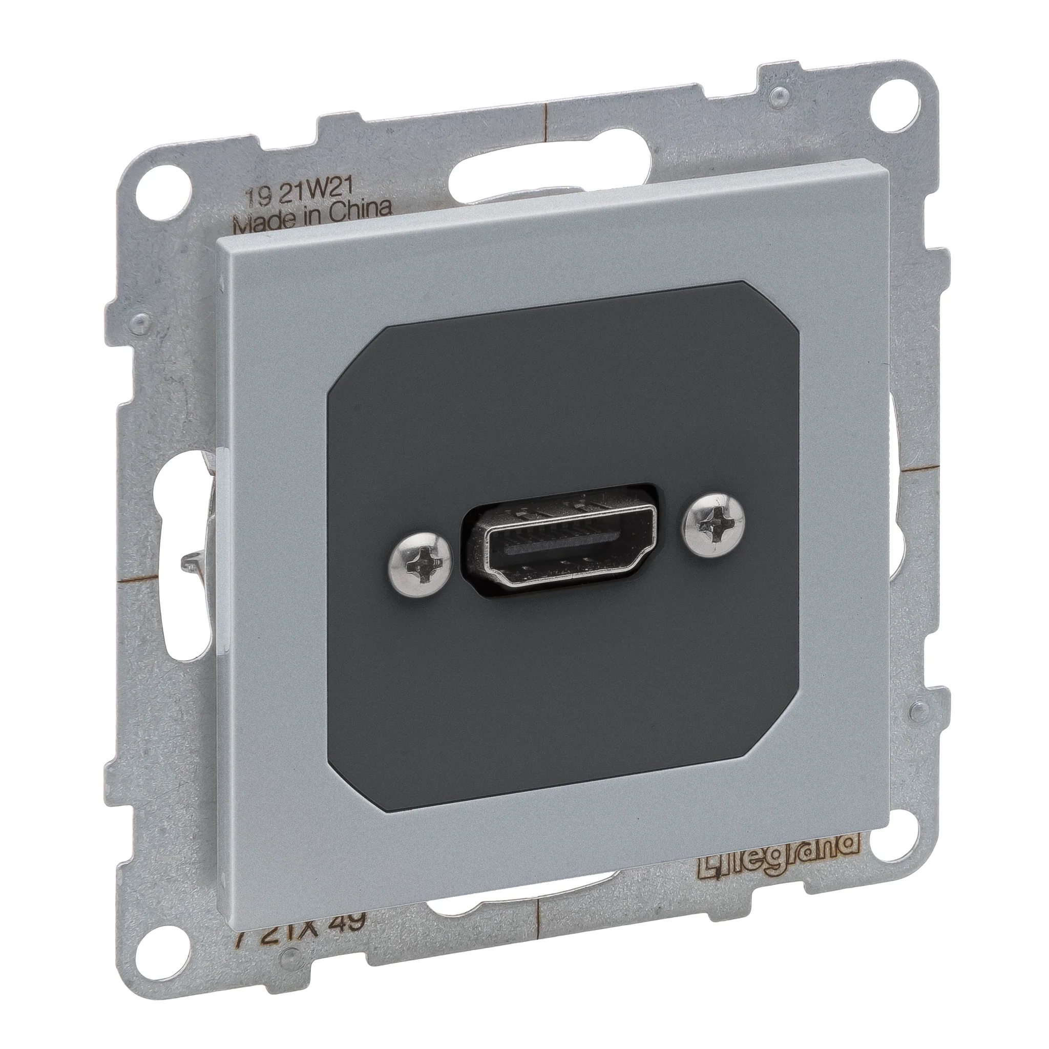 Priza conector HDMI Legrand Suno aluminiu 721349 [1]