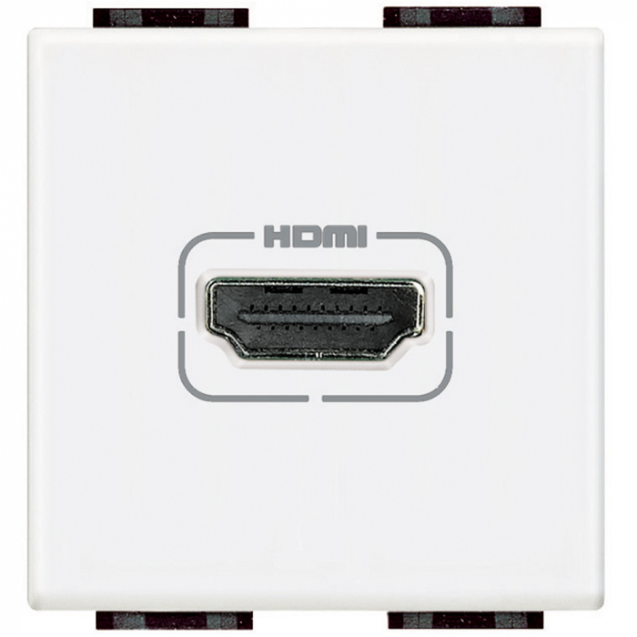 Priza conector HDMI Living Light Bticino 2M alb N4284 [1]