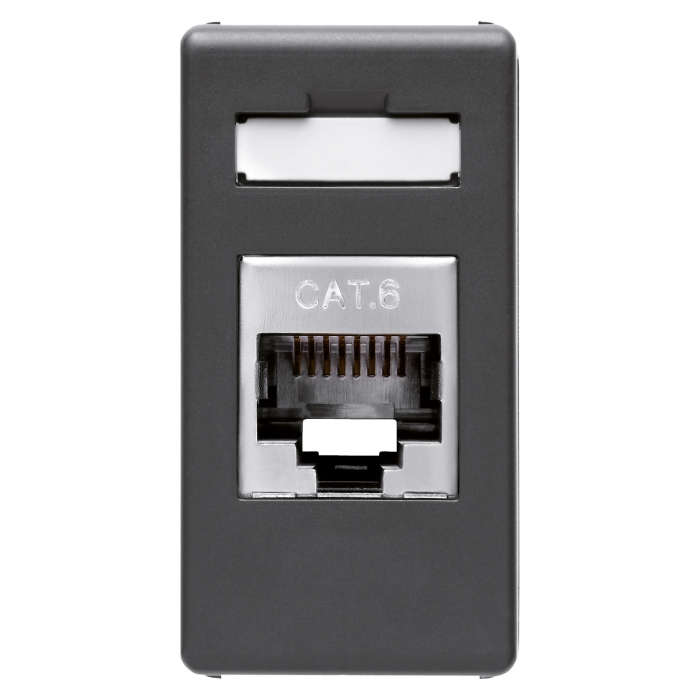 Priza Date FTP CAT6E 1M Gewiss System negru GW21686 [1]