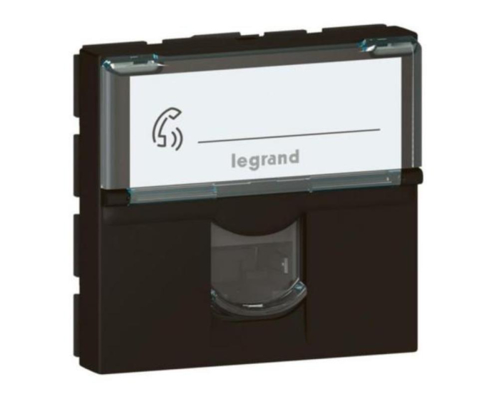 Priza Date RJ45 CAT6 FTP 2M Legrand Mosaic negru mat 079165L [1]