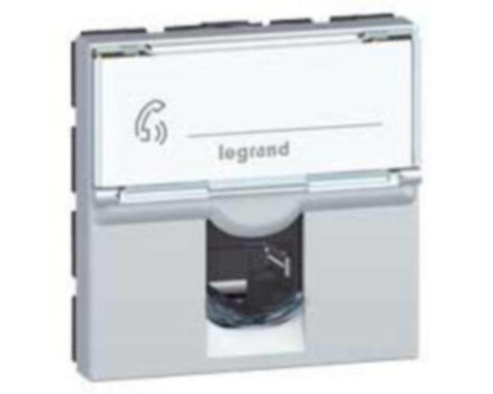 Priza Date RJ45 CAT6A STP 2M Legrand Mosaic aluminiu 079476 [1]