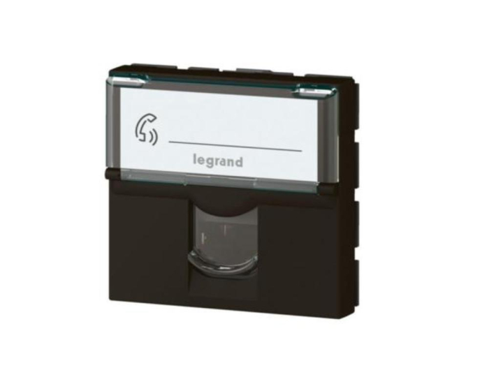 Priza Date RJ45 CAT6A STP 2M Legrand Mosaic negru mat 079176L [3]