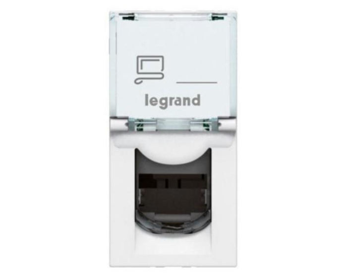 Priza Date RJ45 CAT6A STP ecranata 1M Legrand Mosaic alb 076573 [2]