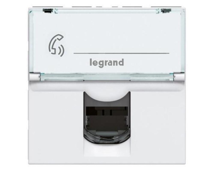 Priza Date RJ45 CAT6A STP ecranata 2M Legrand Mosaic alb 076576 [2]