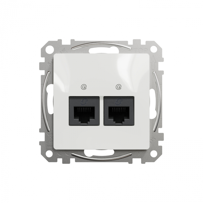 Priza dubla RJ45 UTP CAT5E  Schneider Sedna alb SDD111452 [2]